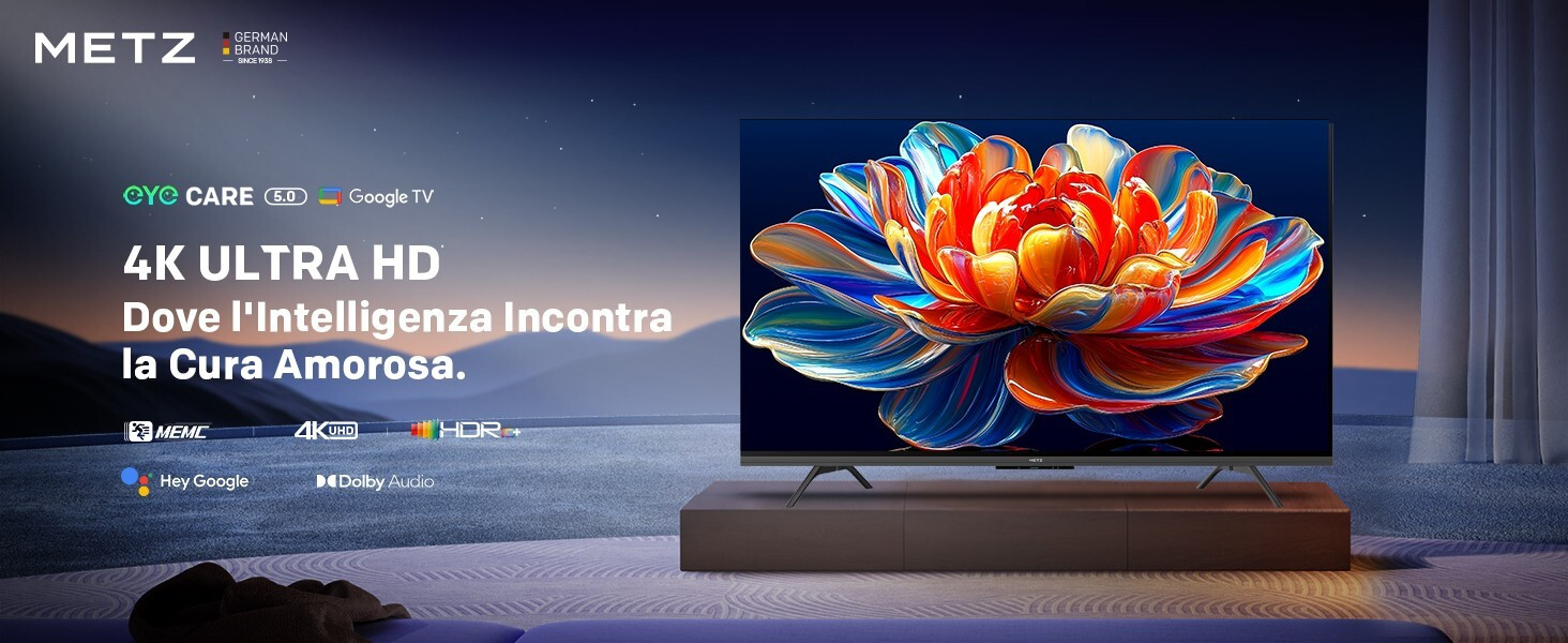 Metz 50MUF7000Z Smart TV LED 50 Pollici UHD 4K Google Tv - immagine 3