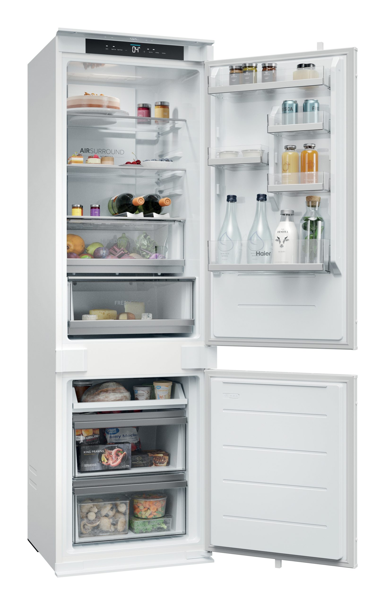 Haier HQE1855BCMW Frigorifero Combinato da Incasso 251LT Alto 177CM Nofrost WiFi - immagine 4