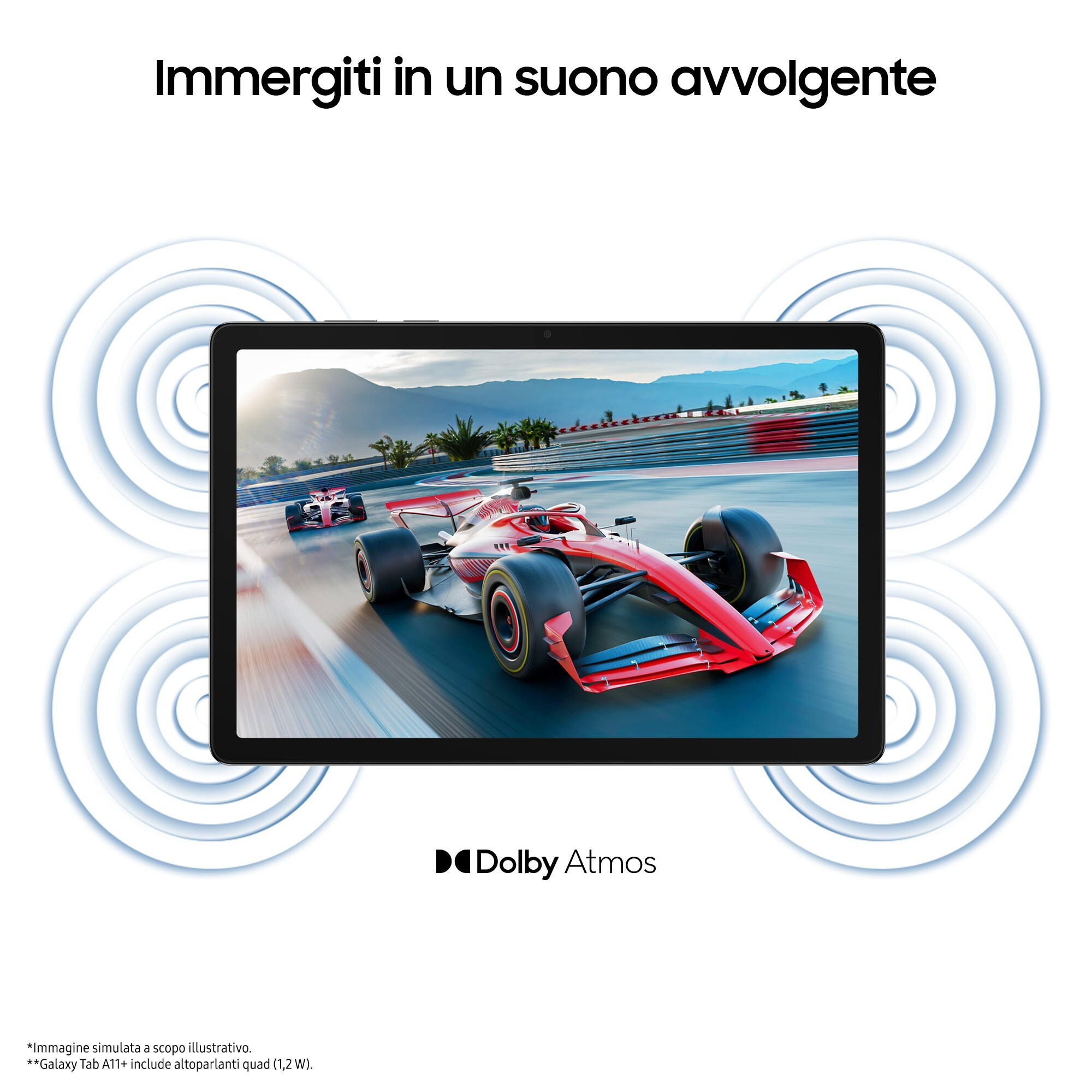 Samsung Galaxy Tab A11 Plus 5G Gray Tablet 11 Pollici 6GB 128GB - immagine 6