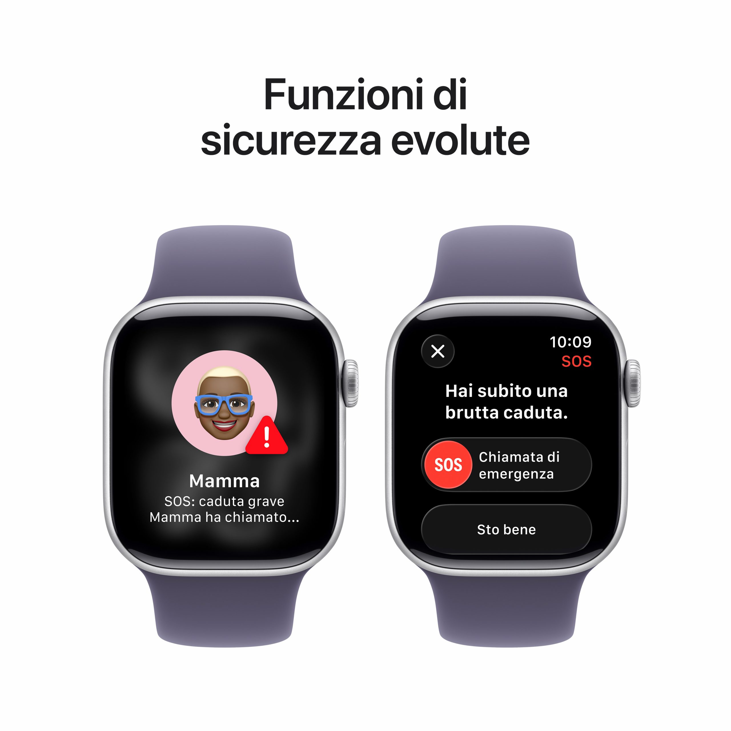 Apple MEU64QLA Watch 11 Silver Smartwatch 42MM GPS Sportband Viola Nebbia S-M - immagine 6