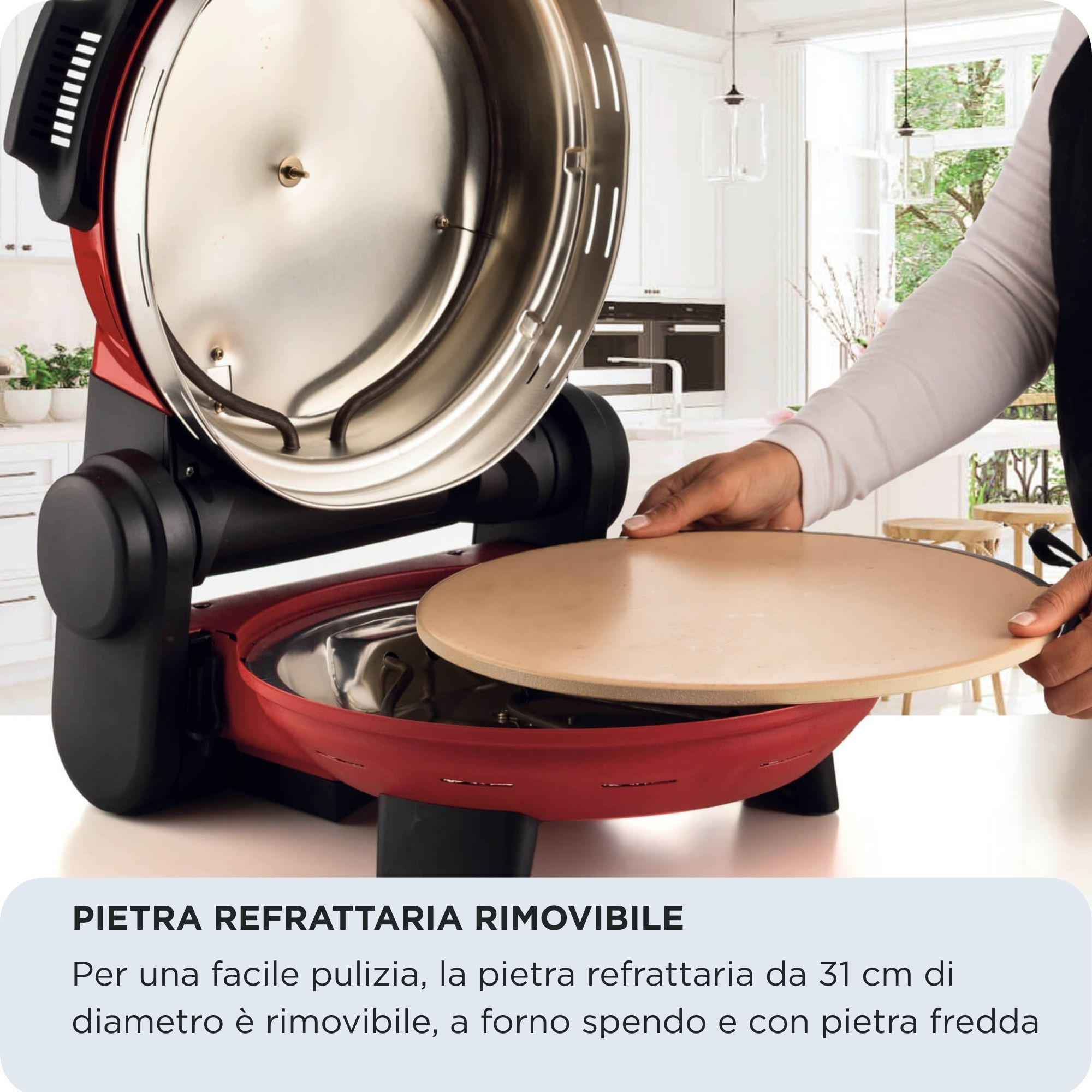 Ariete Pizzeria Gourmet Forno Pizza Elettrico 1500W Max 400 Gradi - immagine 4