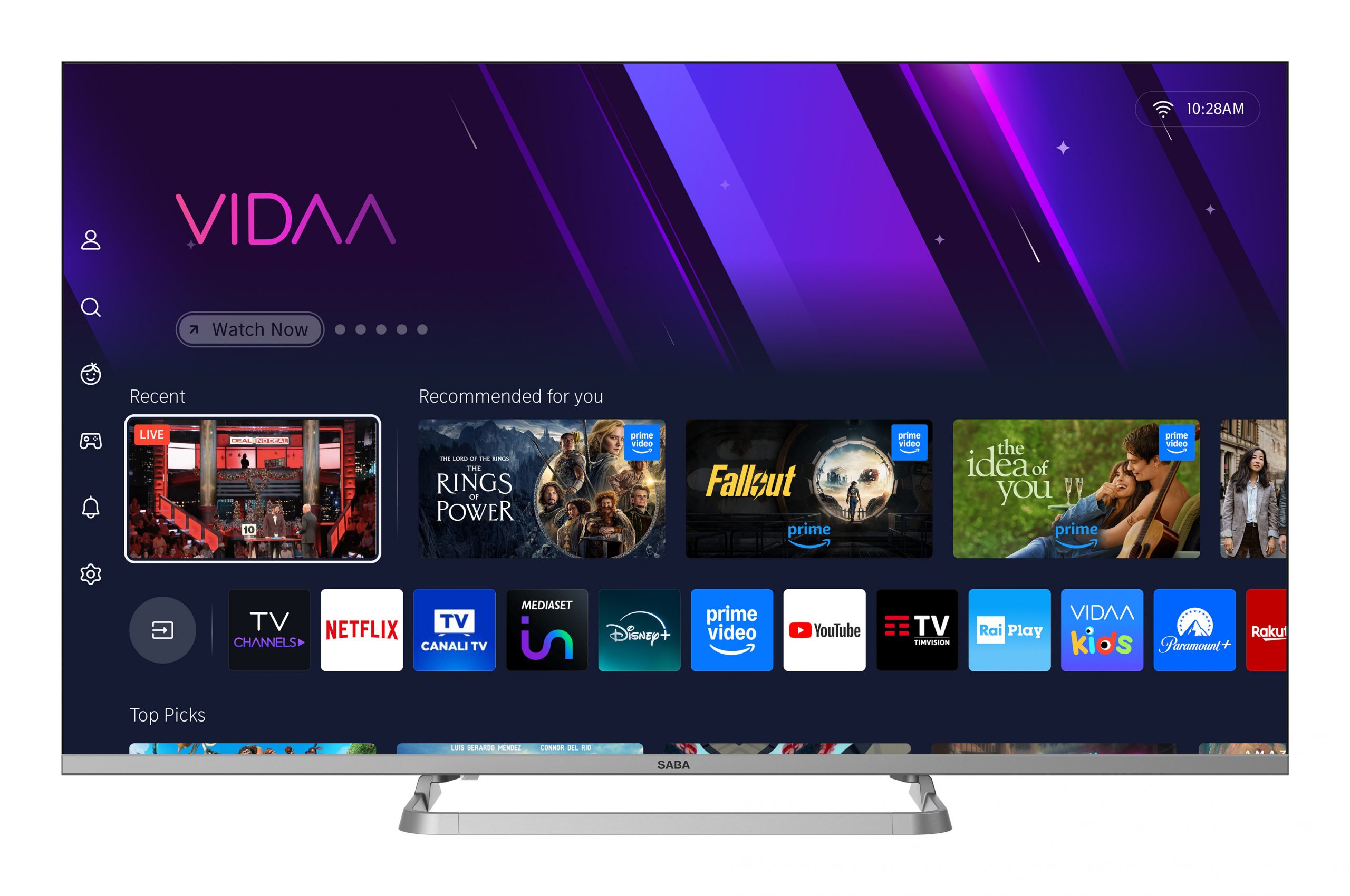 Saba SA43SM10VDA Smart TV LED 43 Pollici FHD Vidaa TV - immagine 2