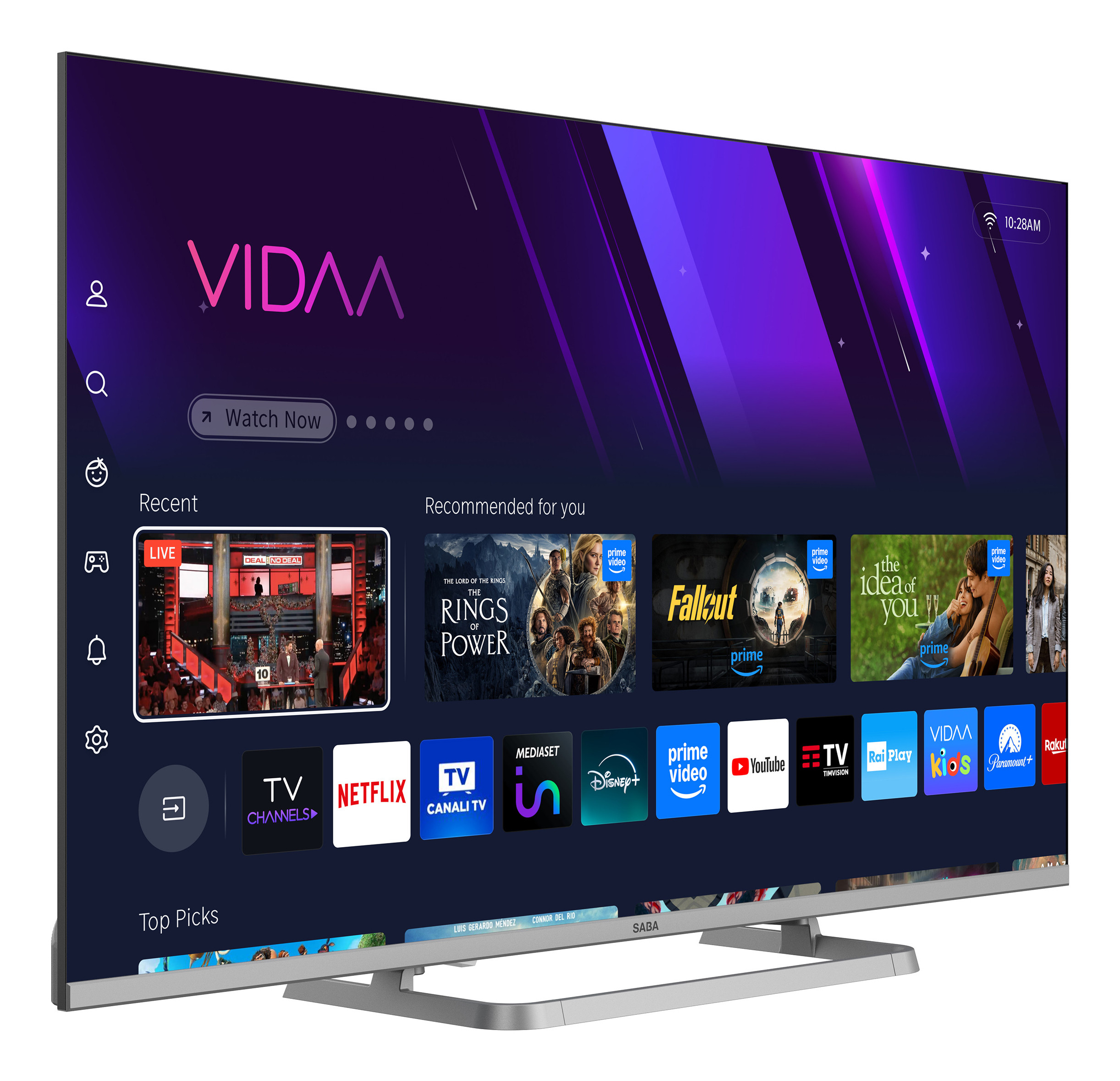 Saba SA43SM10VDA Smart TV LED 43 Pollici FHD Vidaa TV - immagine 3