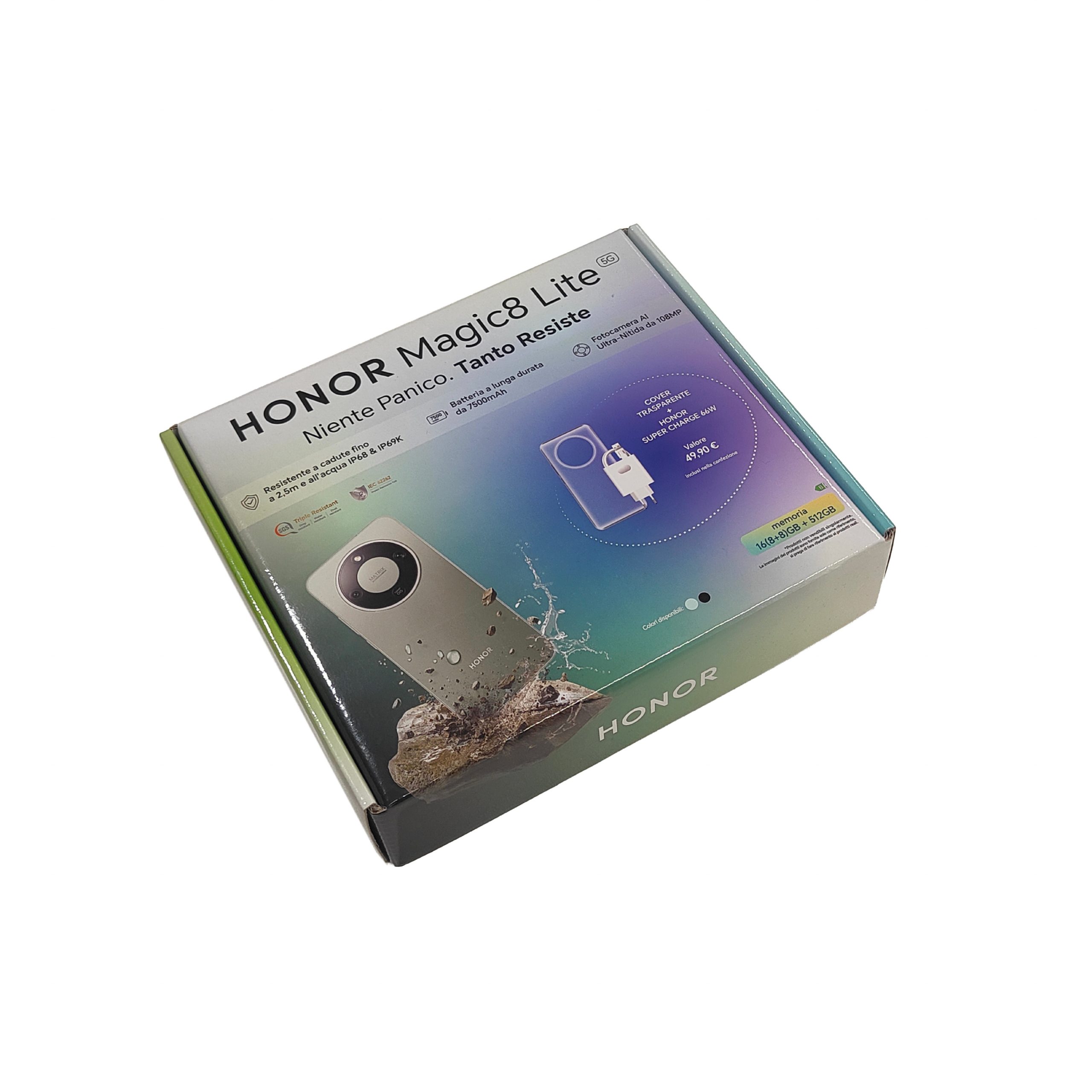 Honor Magic 8 Lite Forest Green Smartphone 8GB 512GB Alimentatore 66W e Cover - immagine 2