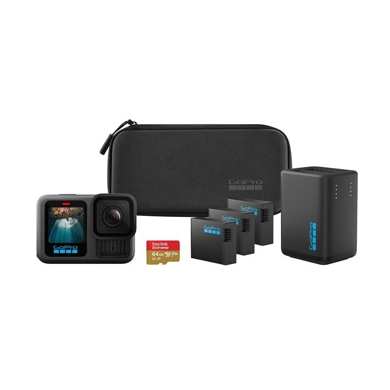 GOPRO CHDRB134RW MOVIE ACTION HERO13 BLACK EXTENDED POWER BUNDLE MOVIE ACTION CAM