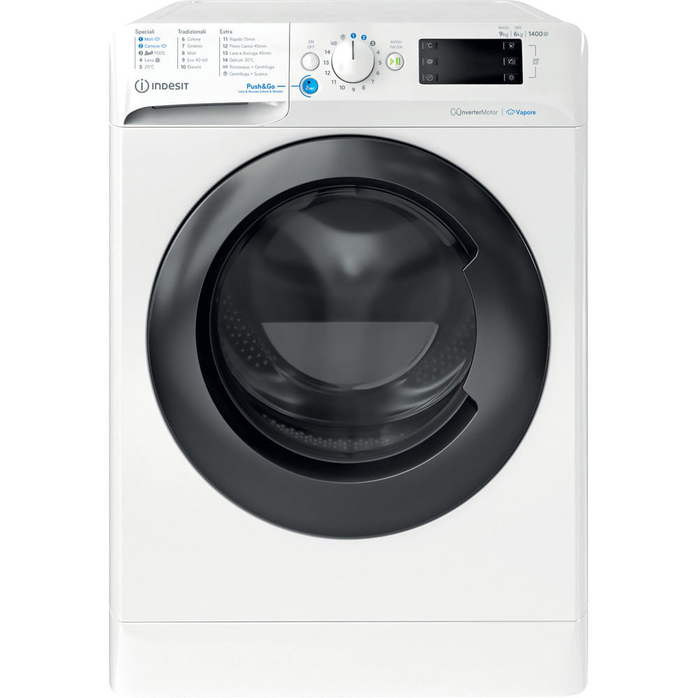 INDESIT BDE96436WKVIT LAVASC.C-FRONT 1400GIRI LAV.9KG-ASC.6KG CE.D INV. LAVASCIUGA CARICO FRONTALE