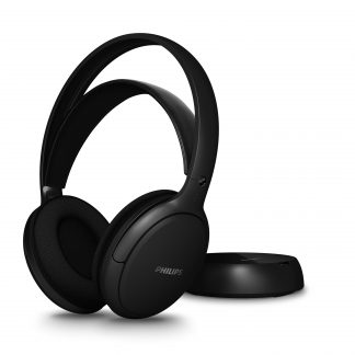 PHILIPS SHC5200M2 CUFFIA TV OVER-EAR WISS BT 10-21KHZ 24OHM NERO CUFFIE WIRELESS