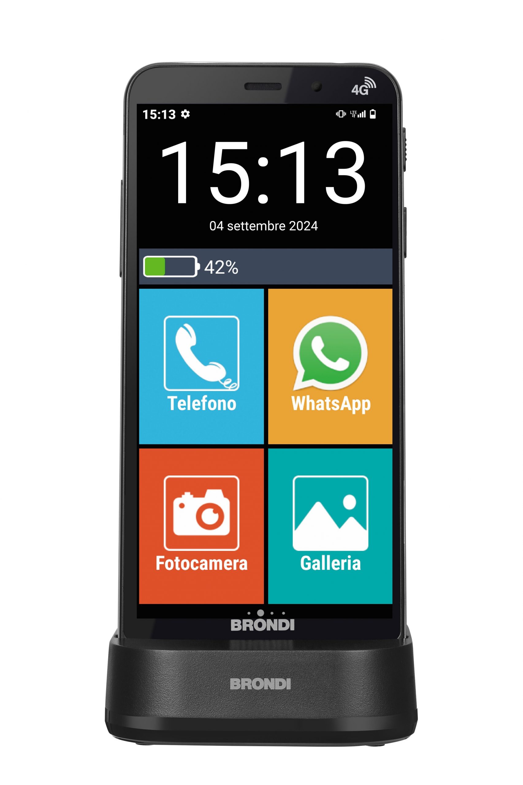 BRONDI AMICOVERO4GPIUBLACK SMARTP. 5.7 HD+3GB 32GB D.SIM 4G+BAS.RIC+COVER NER SMART PHONE
