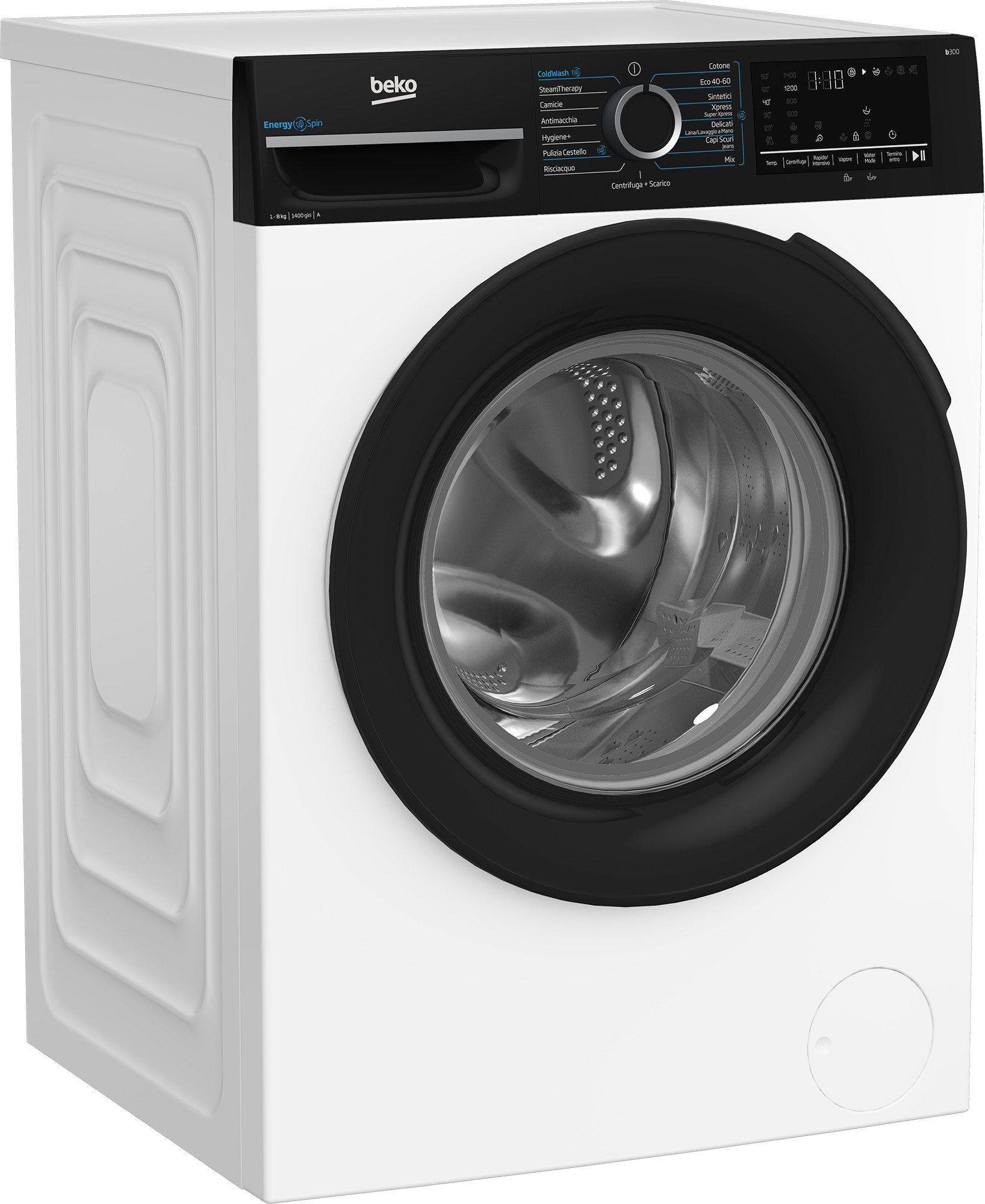BEKO BMWEP8147DB LAV.C-FRONT 8KG 1400GIRI CE.A-10% INV.VAP.OBLO NER LAV. C-FRONTALE 8 - immagine 3