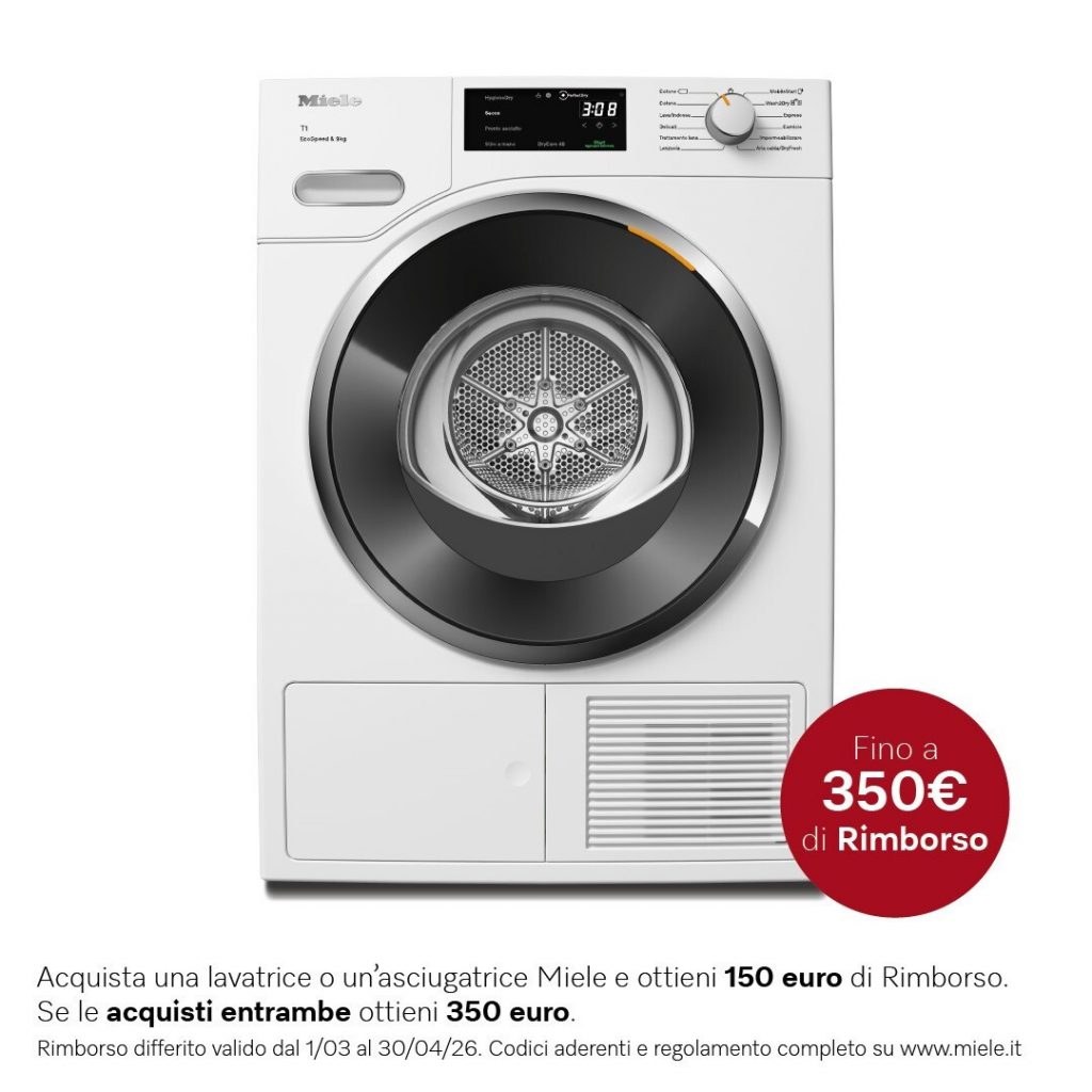 MIELE TWH780WP ASCIUG.C-FRONT 9KG CL.A+++ CLASSIC WIFI NERO ASCIUG. POMPA DI CALORE 9