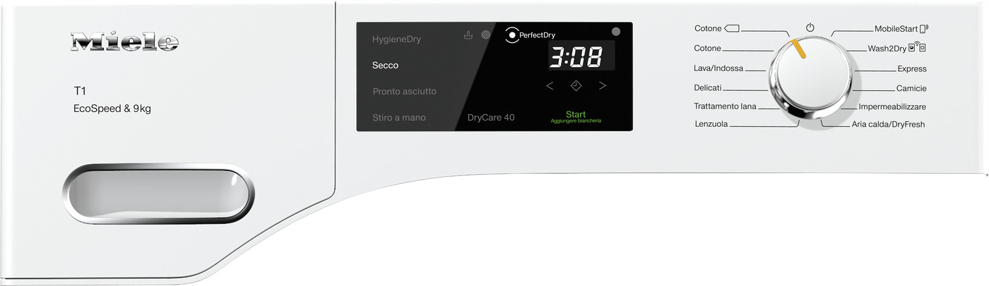 MIELE TWH780WP ASCIUG.C-FRONT 9KG CL.A+++ CLASSIC WIFI NERO ASCIUG. POMPA DI CALORE 9 - immagine 4