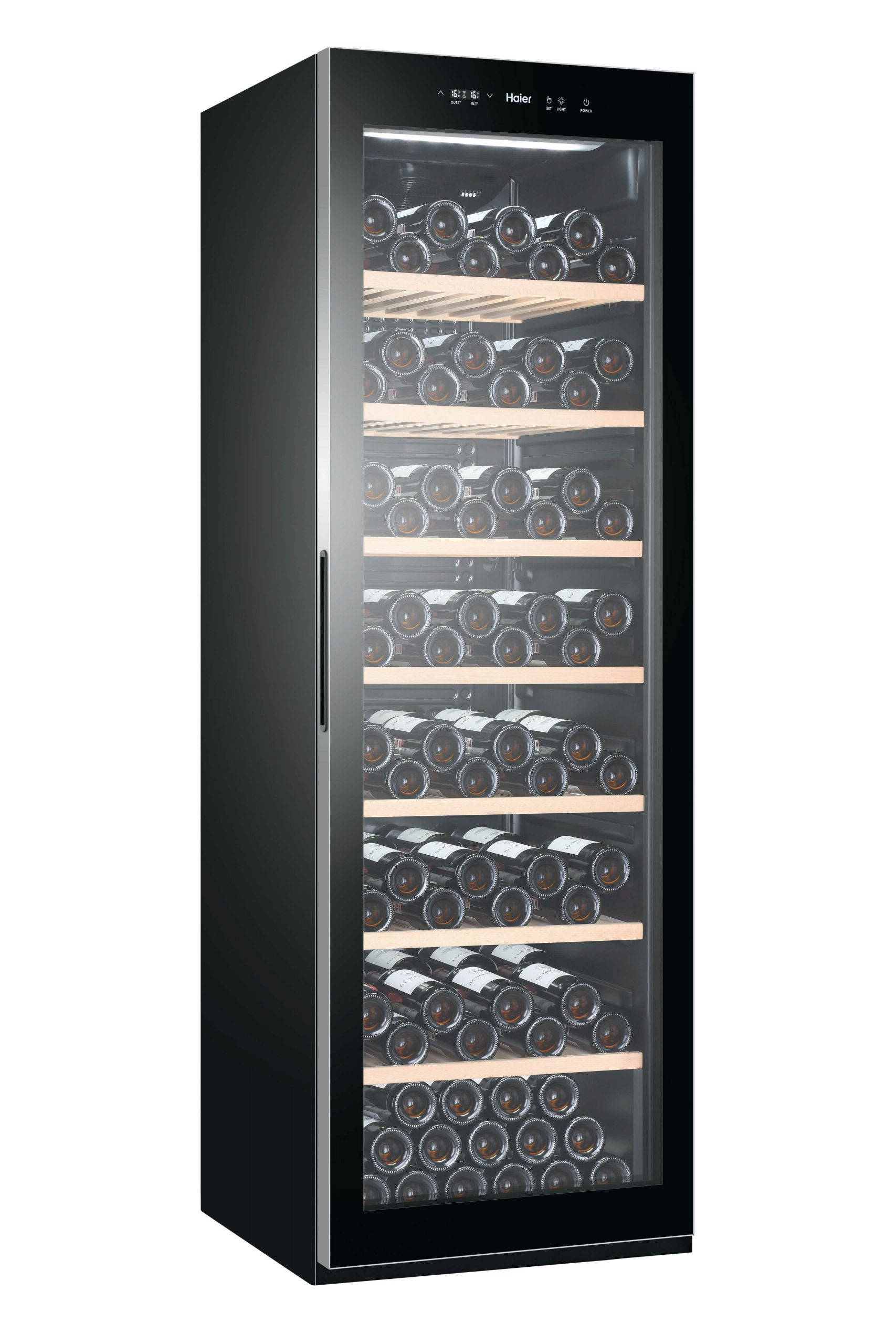 HAIER HWS188GAE FRIGO CANTINA 385LT CE.G 188BOTT. 7RIP.LEGNO NERO CANTINE - immagine 3