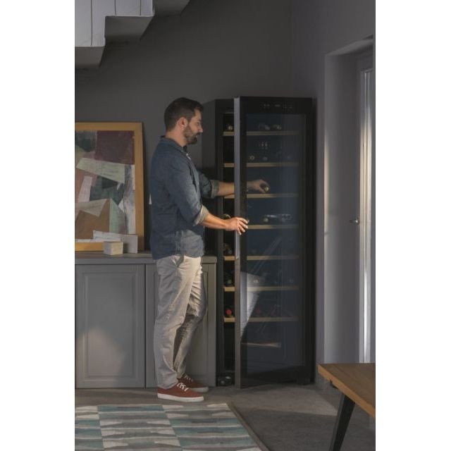 HAIER HWS188GAE FRIGO CANTINA 385LT CE.G 188BOTT. 7RIP.LEGNO NERO CANTINE - immagine 4