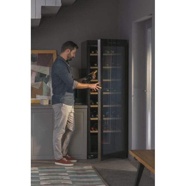 HAIER HWS188GAE FRIGO CANTINA 385LT CE.G 188BOTT. 7RIP.LEGNO NERO CANTINE - immagine 5