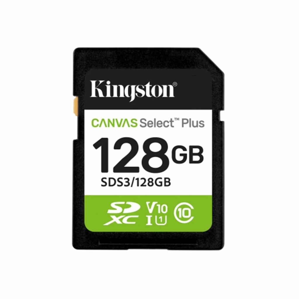 KINGSTON SDS3128GB MEM.SDXC 128GB C10 UHS-I U1 V10 CANVAS SELECT PLUS MEMORIE SD