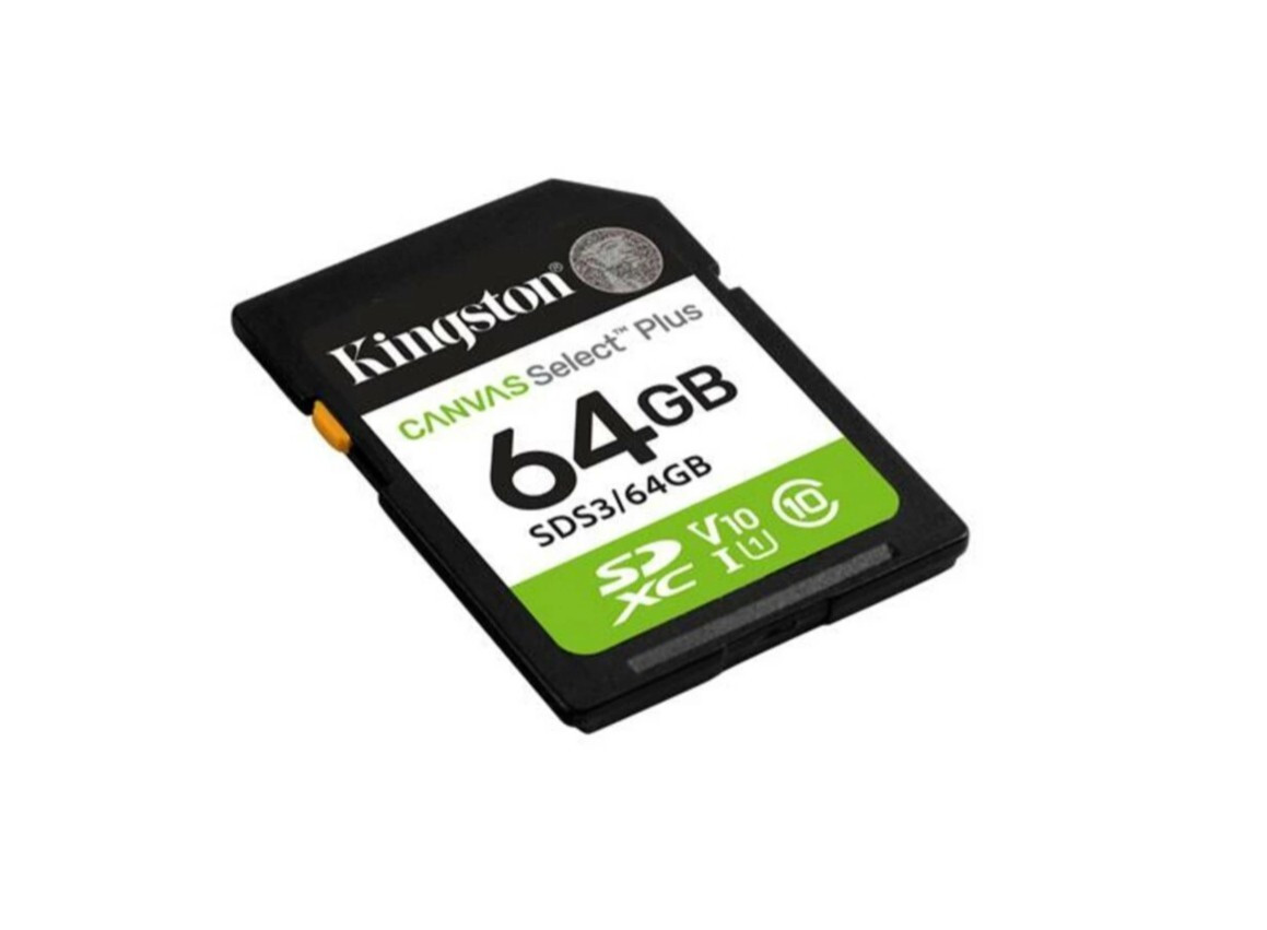 KINGSTON SDS364GB MEM.SDXC 64GB C10 UHS-I U1 V10 CANVAS SELECT PLUS MEMORIE SD - immagine 2