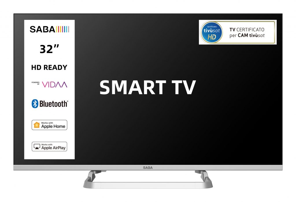 SABA SA32SM10VDA TV LED 32 HD READY DVBT2-S2 SMART VIDAA TIVUSAT TV LED 30
