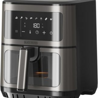 BLACK+DECKER BXAF2501E FRIGGITRICE AD ARIA 1600W 6.5LT DISP.TOUCH 8PROG. FRIGGITRICI