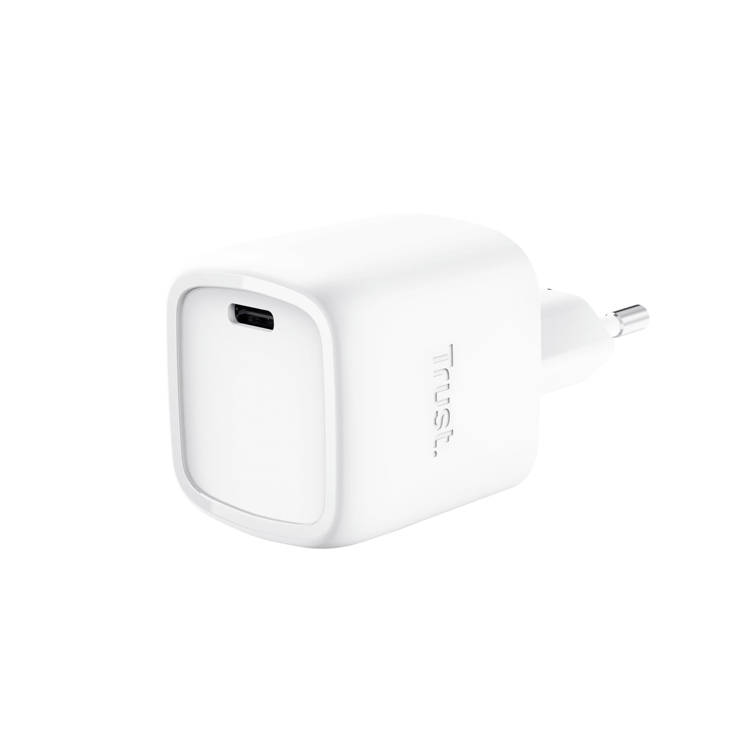 TRUST 25520 ALIMENTATORE 30W USB-C GAN MAXO BIANCO ALIMENTATORI INFORMATICA