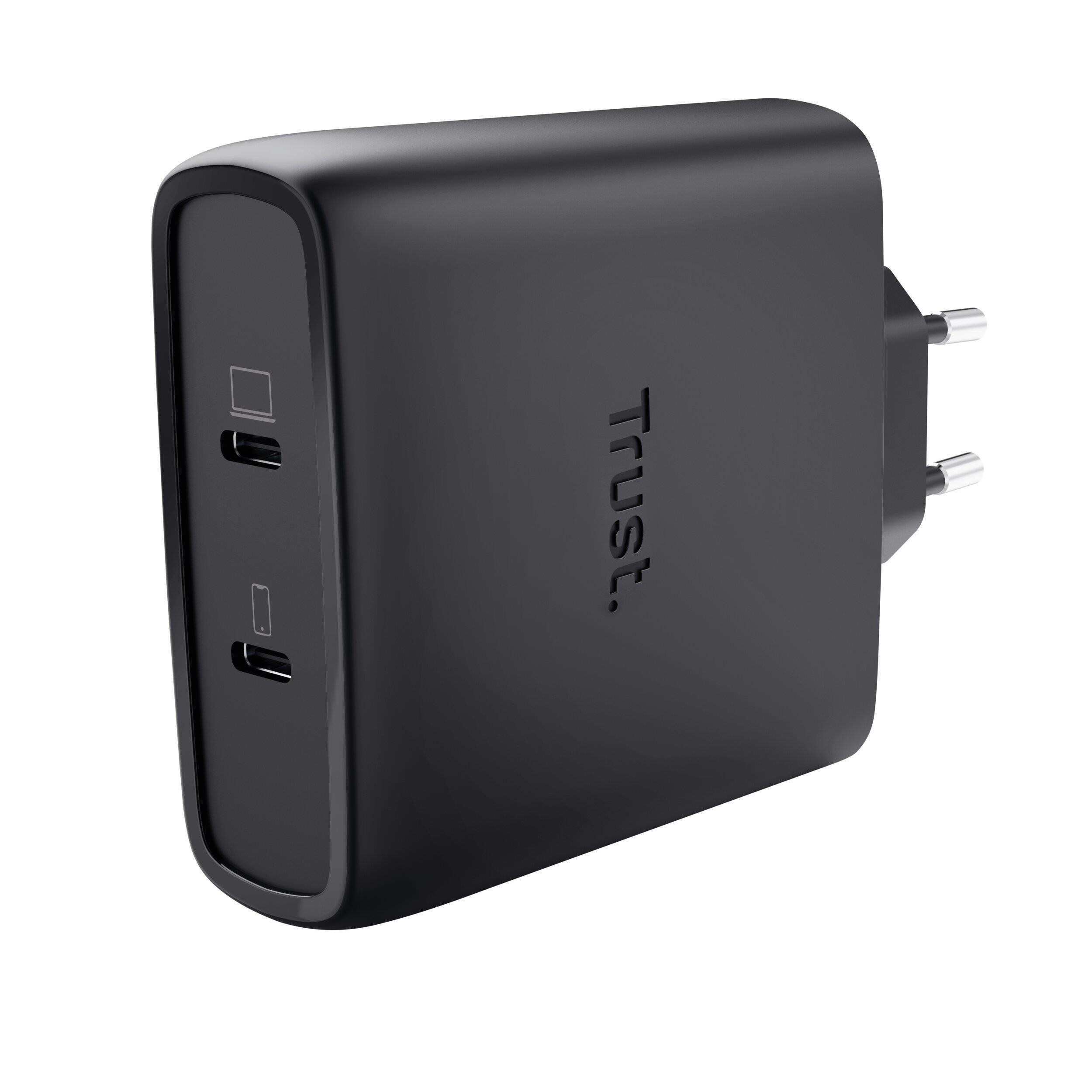 TRUST 25527 ALIMENTATORE 100W 2P USB-C GAN MAXO NERO ALIMENTATORI INFORMATICA
