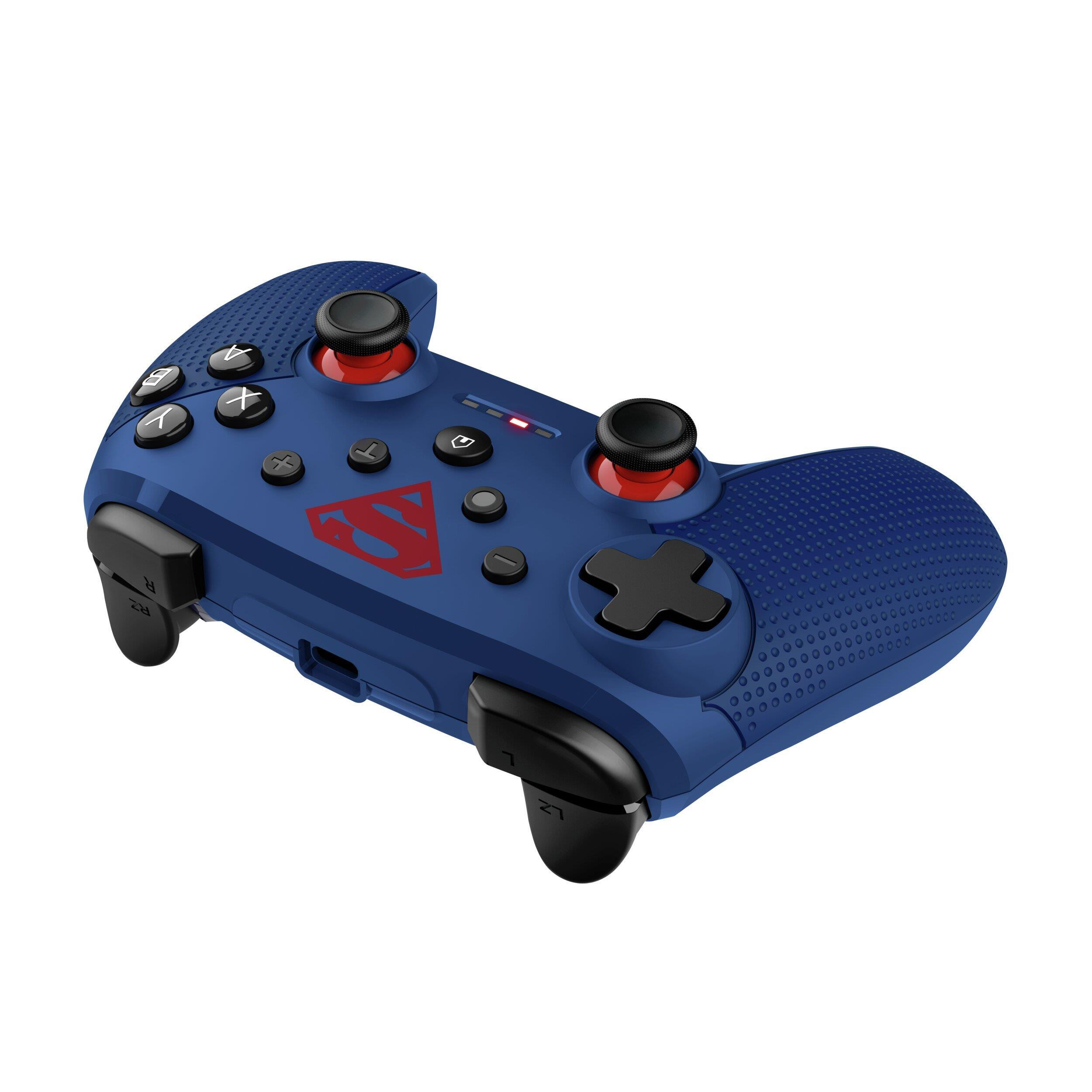 TRUST 25744 CONTROLLER WLSS SWITCH SUPERMAN GXT542SM MUTA BLU ACCESSORI NINTENDO SWITCH - immagine 5