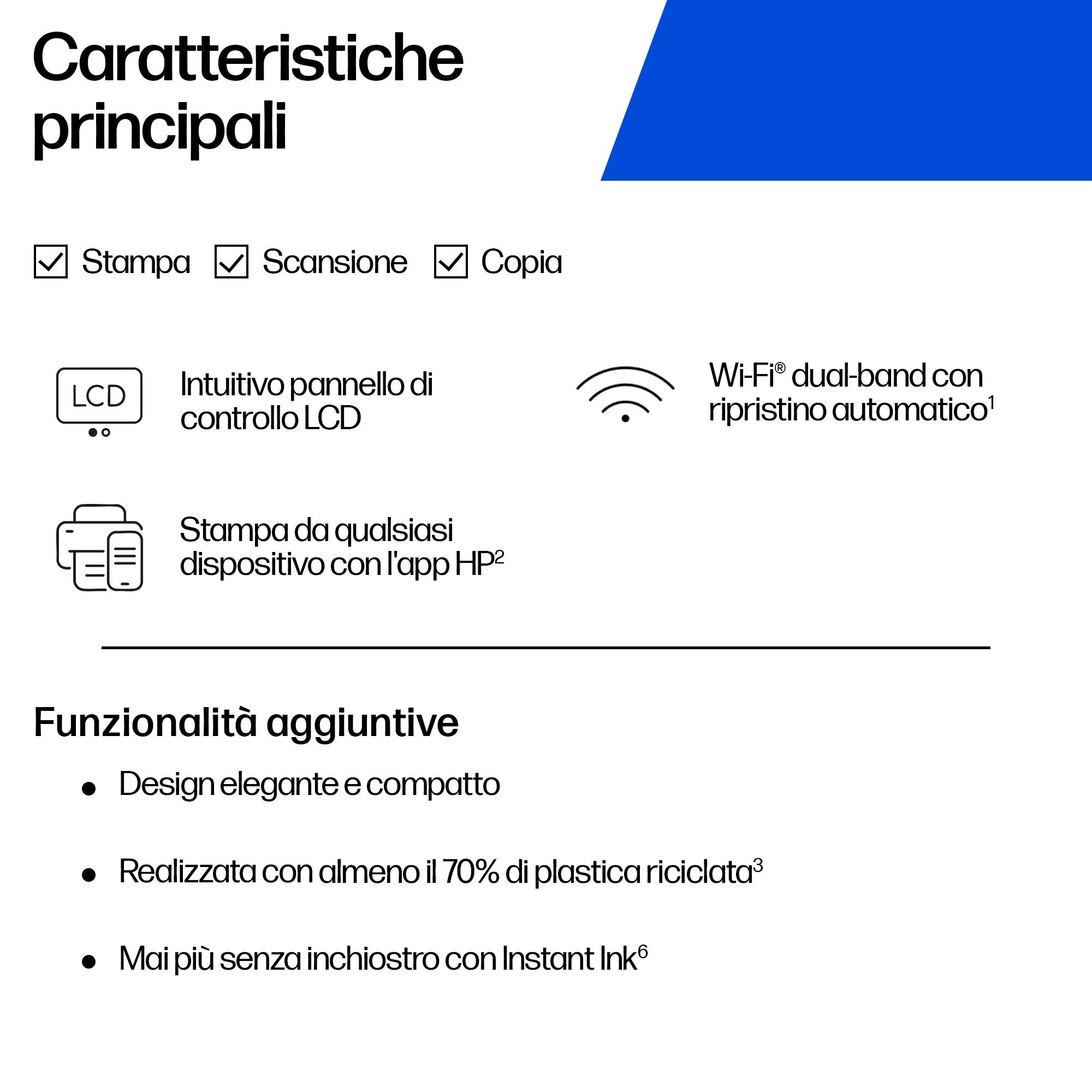 HP A24HWB MF.INKJET COL. 7.5PPM 4CART.WIFI DESKJET 2921 NERO MULTIFUNZIONI INK JET - immagine 4