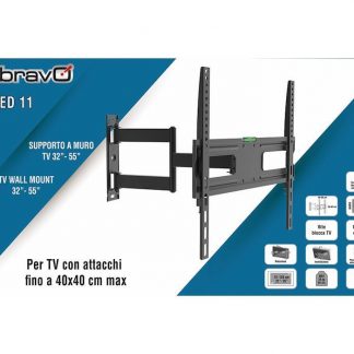 BRAVO 92402649 SUPP.TV 32-55 MAX.30KG INCL.ROT. BR-LED 11 LIGHT MOBILI-BASI-STAFFE