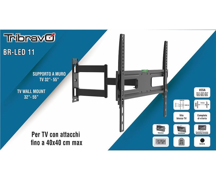 BRAVO 92402649 SUPP.TV 32-55 MAX.30KG INCL.ROT. BR-LED 11 LIGHT MOBILI-BASI-STAFFE