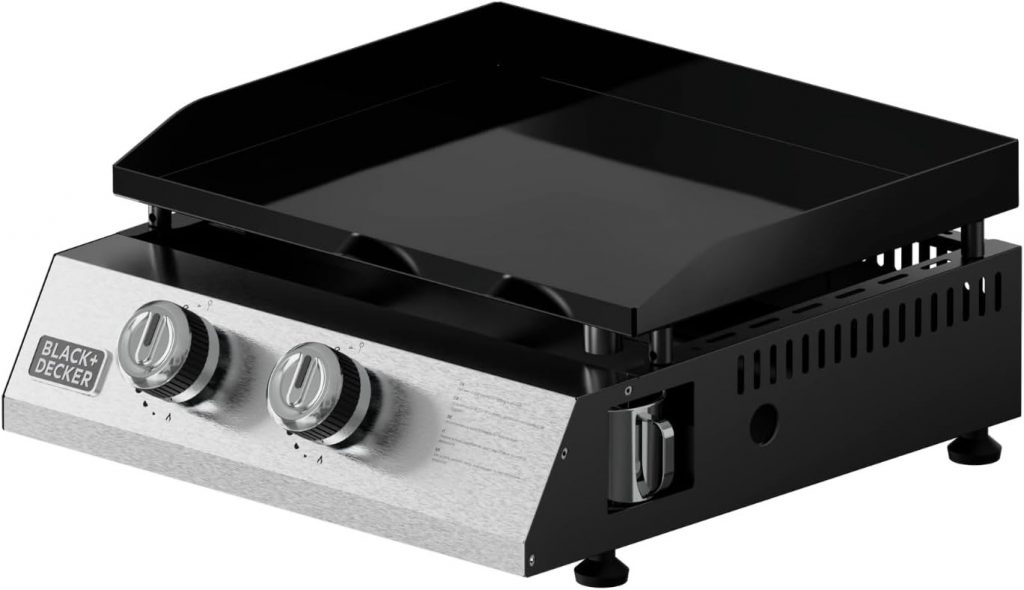 BLACK+DECKER BXOP4900E BARBEQUE PLANCHA 2.45KW 2BRUCIATORI PIASTRA ACCAIO BARBECUE