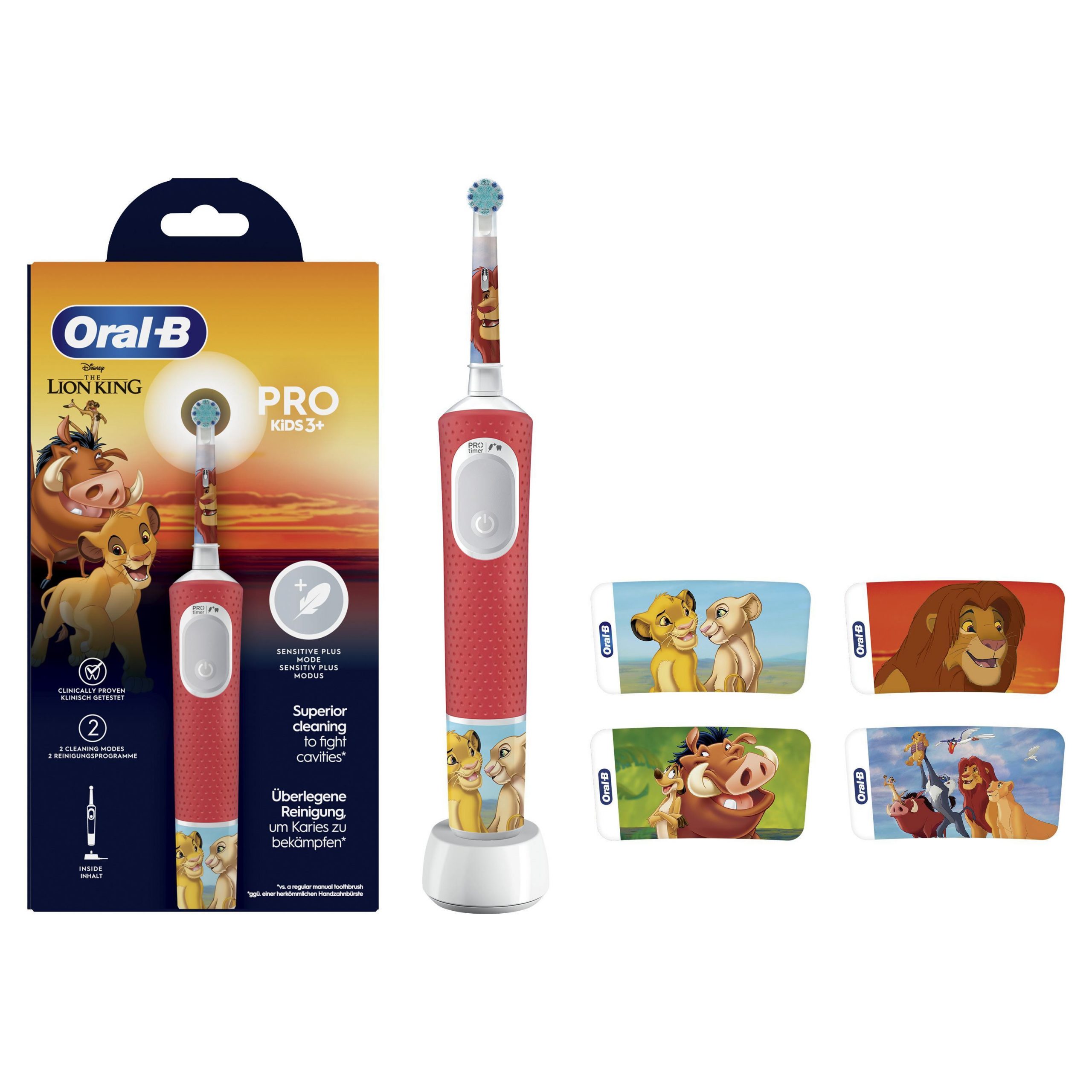 ORAL-B PROKIDSTHELIONKING SPAZZ.ELETT. 2MOD. FOR KIDS 3+ PRO KIDS LION KING SPAZZOLINI ELETTRICI - immagine 2