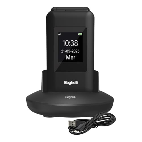 BEGHELLI 9141 CELL.SENIOR 2.8 FLIP SLV41 4G DS STANDARD PHONE (CELLULARI)