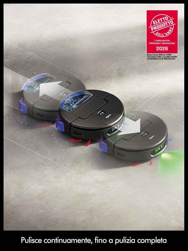 DYSON SPOTPIUSCRUB ROBOT LAVA-ASP.0.3-0.25LT AI+BAS.RIC.SVUOT.RISCALD ROBOT ASPIRAPOLVERE - immagine 4