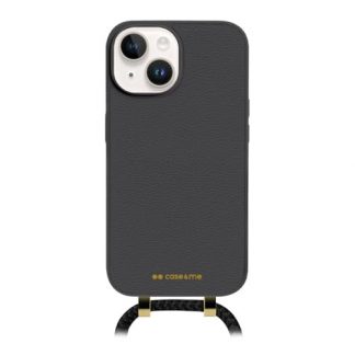 CASE&ME CMCOVCROSBLIP1561K Custodia Tracolla Removibile Per iPhone 15 Nero