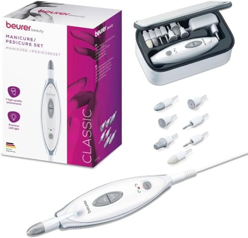 BEURER MP41 SET MANICURE/PEDICURE 2ROTAZ. 7ACCESSORI BIANCO MANICURE/PEDICURE