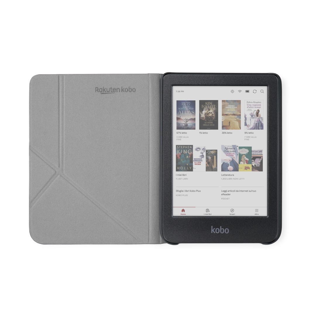 KOBO N365ACBLEPU COVER SLEEP PER CLARA COLOUR-BW DUSK BLUE ACCESSORI PER EBOOK - immagine 2