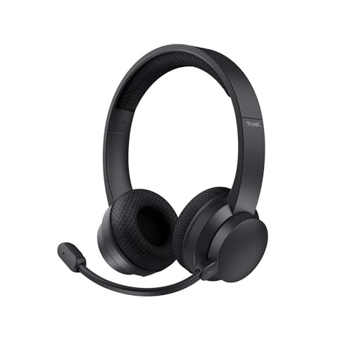 TRUST 25463 Cuffie Wireless Microfono Cancellazione Rumore Ayda Nero