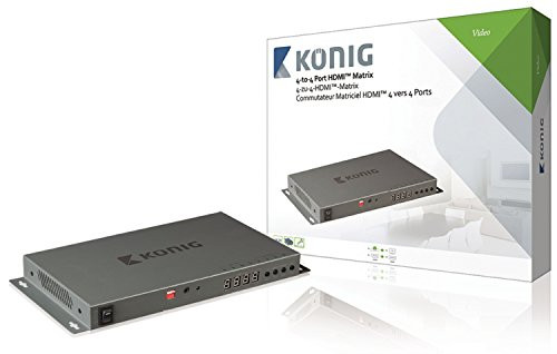 KONIG KNVMA3444 SPLITTER MATRICE HDMI 4INPUT 4OUTPUT ACCESSORI VIDEO ALTRO
