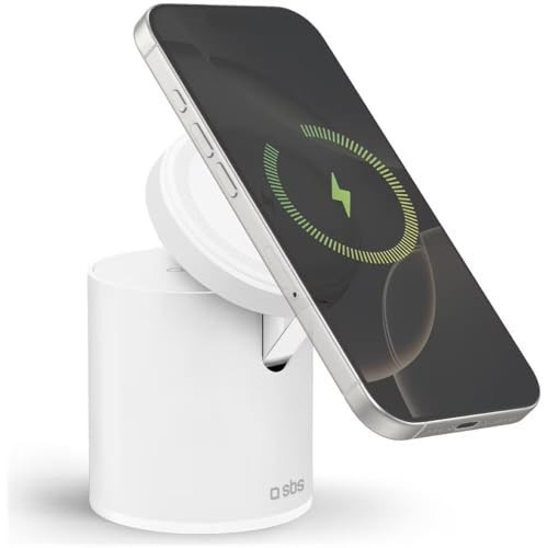 SBS TEWIRMAGFOLD2IN1 Caricatore Wireless Pieghevabile Compatto 2in1
