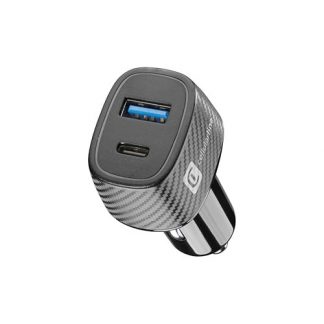 CELLULAR LINE CBRUSB2PD48WK CARICABATTERIA AUTO QC 18W + PD 30W NERO CARICA BATTERIE AUTO