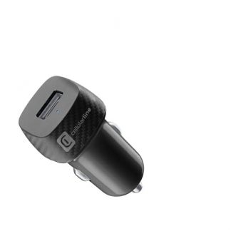 CELLULAR LINE CBRUSB12WK CARICABATT.AUTO USB 12W NERO CARICA BATTERIE AUTO