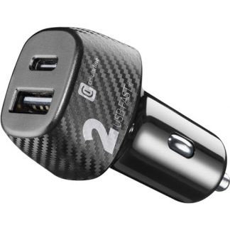 CELLULAR LINE CBRUSB2PD32WK CARICABATT.AUTO 1USB-1USB-C 32W MULTIPOWER FAST BK CARICA BATTERIE AUTO