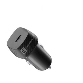 CELLULAR LINE CBRUSBCPD20WK CARICABATTERIA AUTO USB-C 20W NERO CARICA BATTERIE AUTO