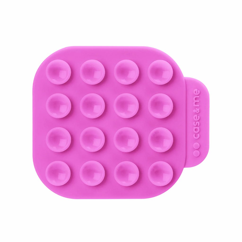 CASE&ME CMSILSUCTION3 Supporto Smartphone Ventosa Silicone Rosa