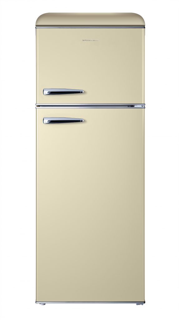 SMARTWAY WGDP215NSCE0 FRIGO 2P. 215LT CE.E STATICO ILL.LED RETRO CREMA FRIGO 2P STATICO