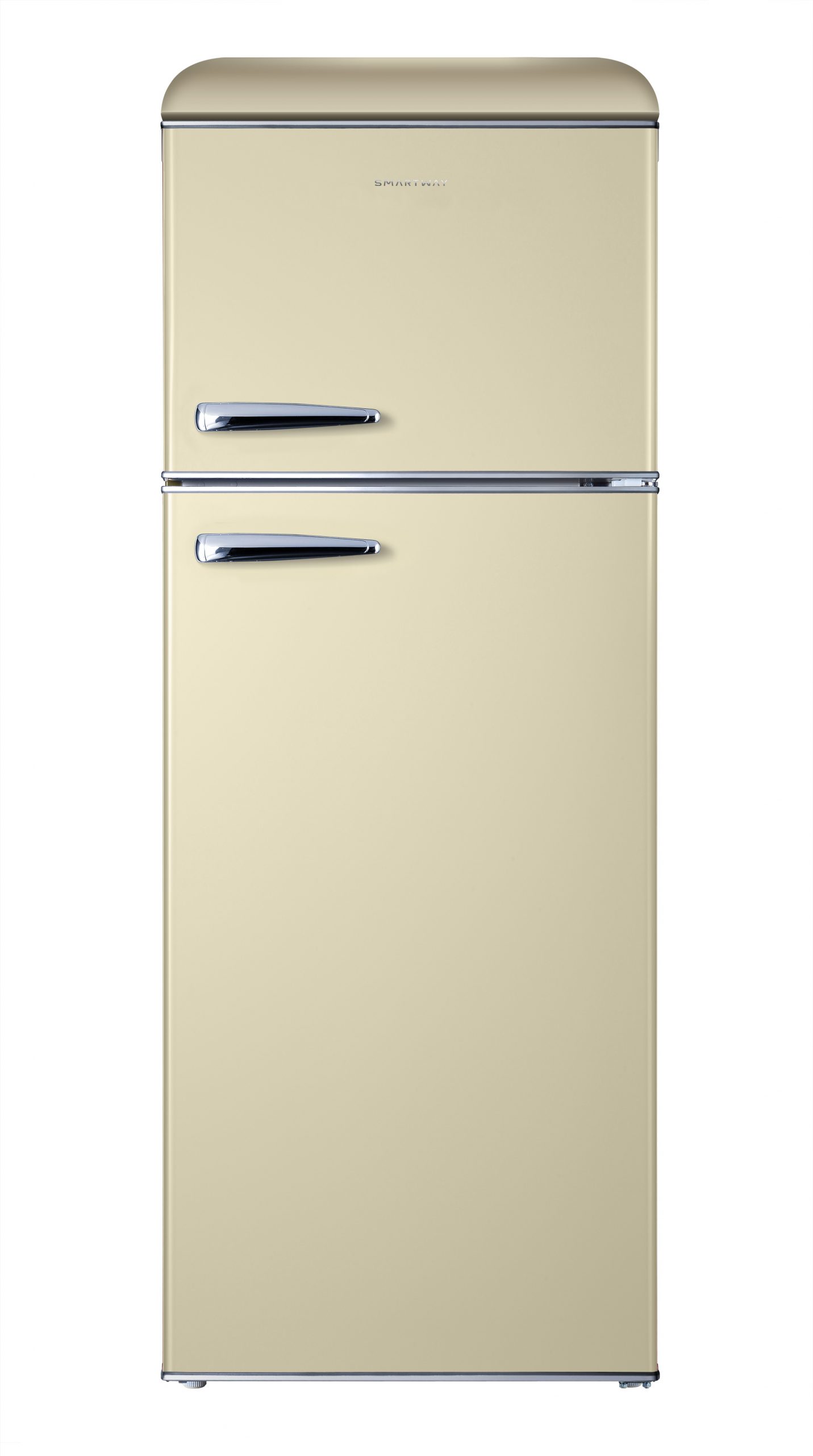 SMARTWAY WGDP215NSCE0 FRIGO 2P. 215LT CE.E STATICO ILL.LED RETRO CREMA FRIGO 2P STATICO