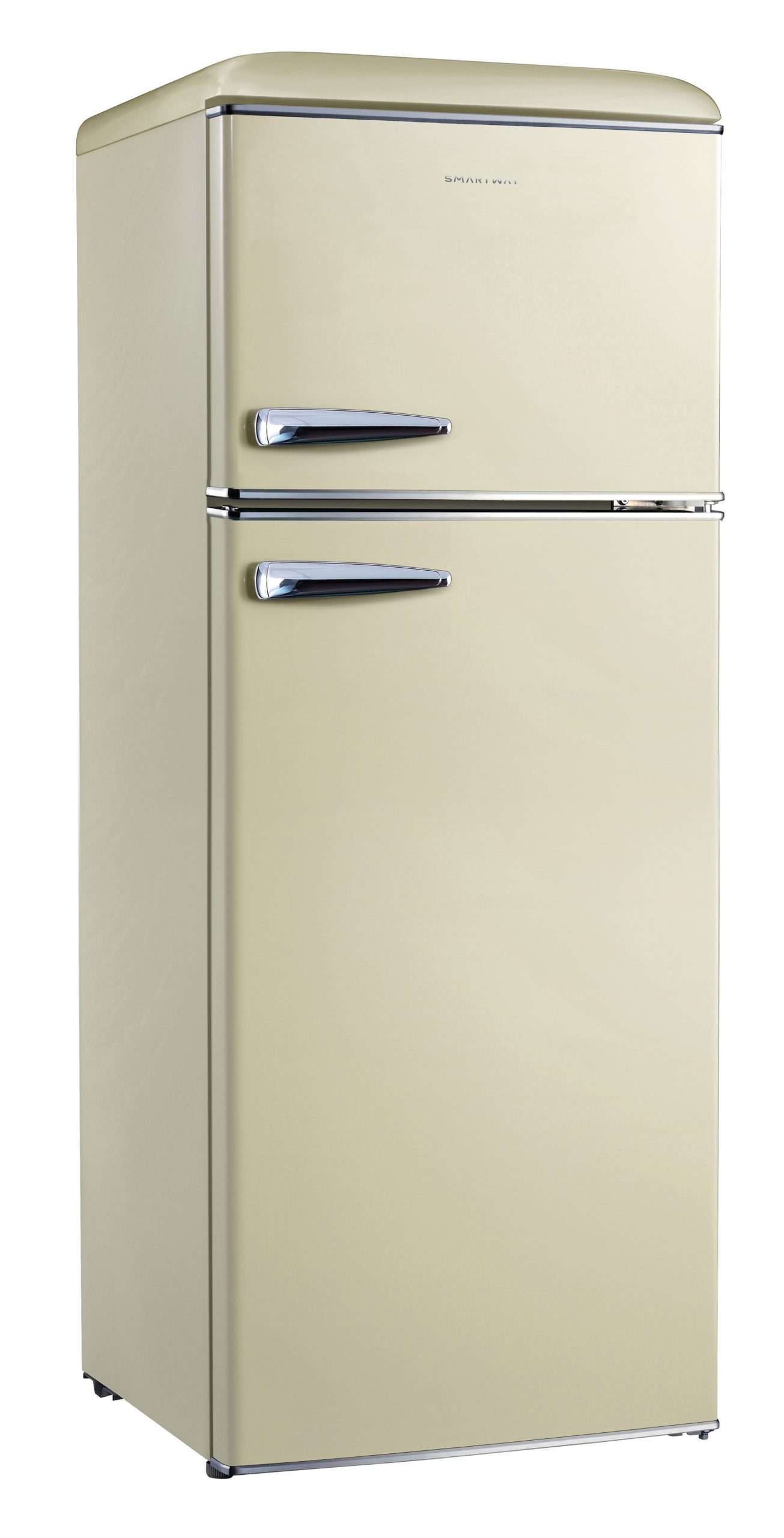 SMARTWAY WGDP215NSCE0 FRIGO 2P. 215LT CE.E STATICO ILL.LED RETRO CREMA FRIGO 2P STATICO - immagine 2