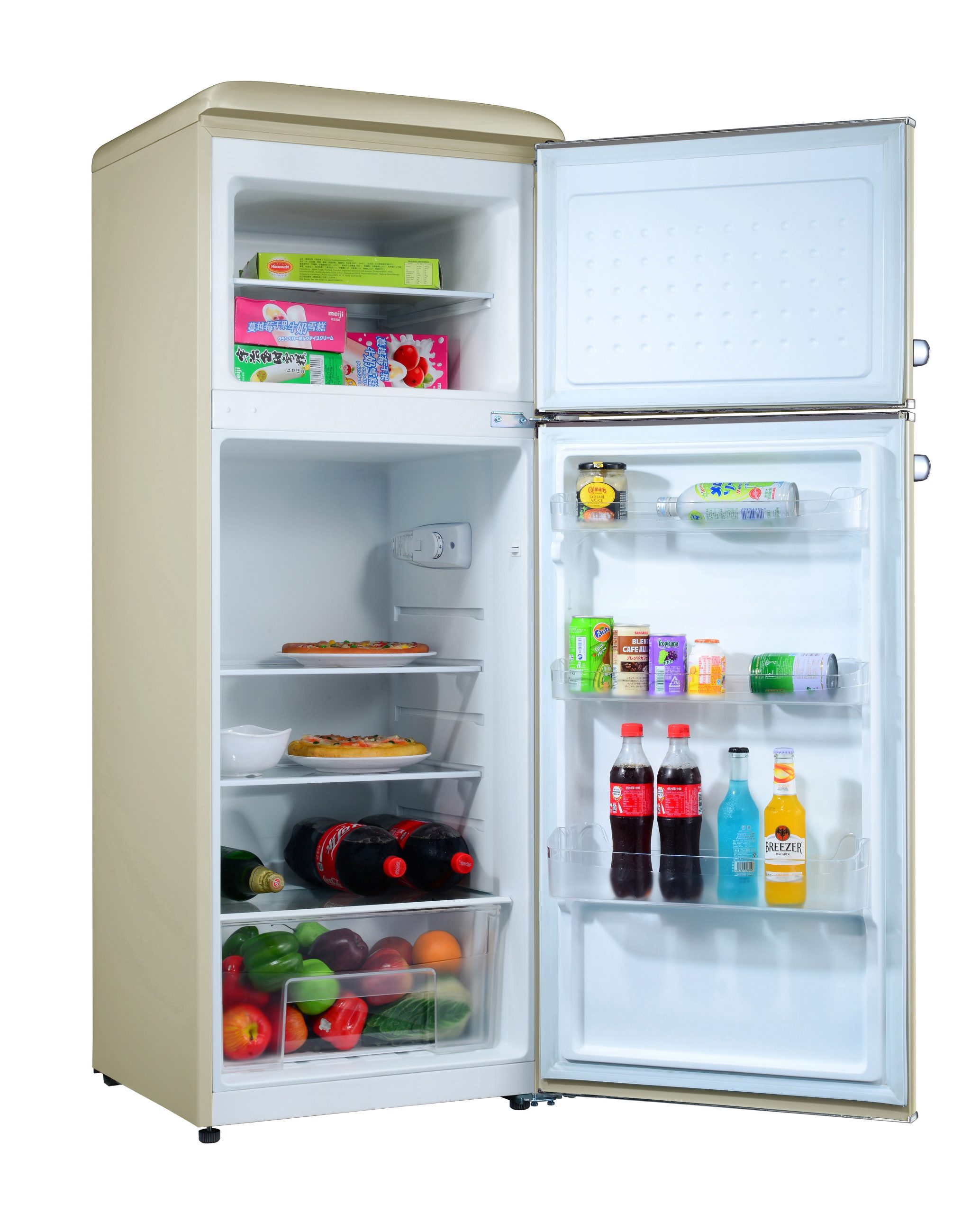 SMARTWAY WGDP215NSCE0 FRIGO 2P. 215LT CE.E STATICO ILL.LED RETRO CREMA FRIGO 2P STATICO - immagine 3