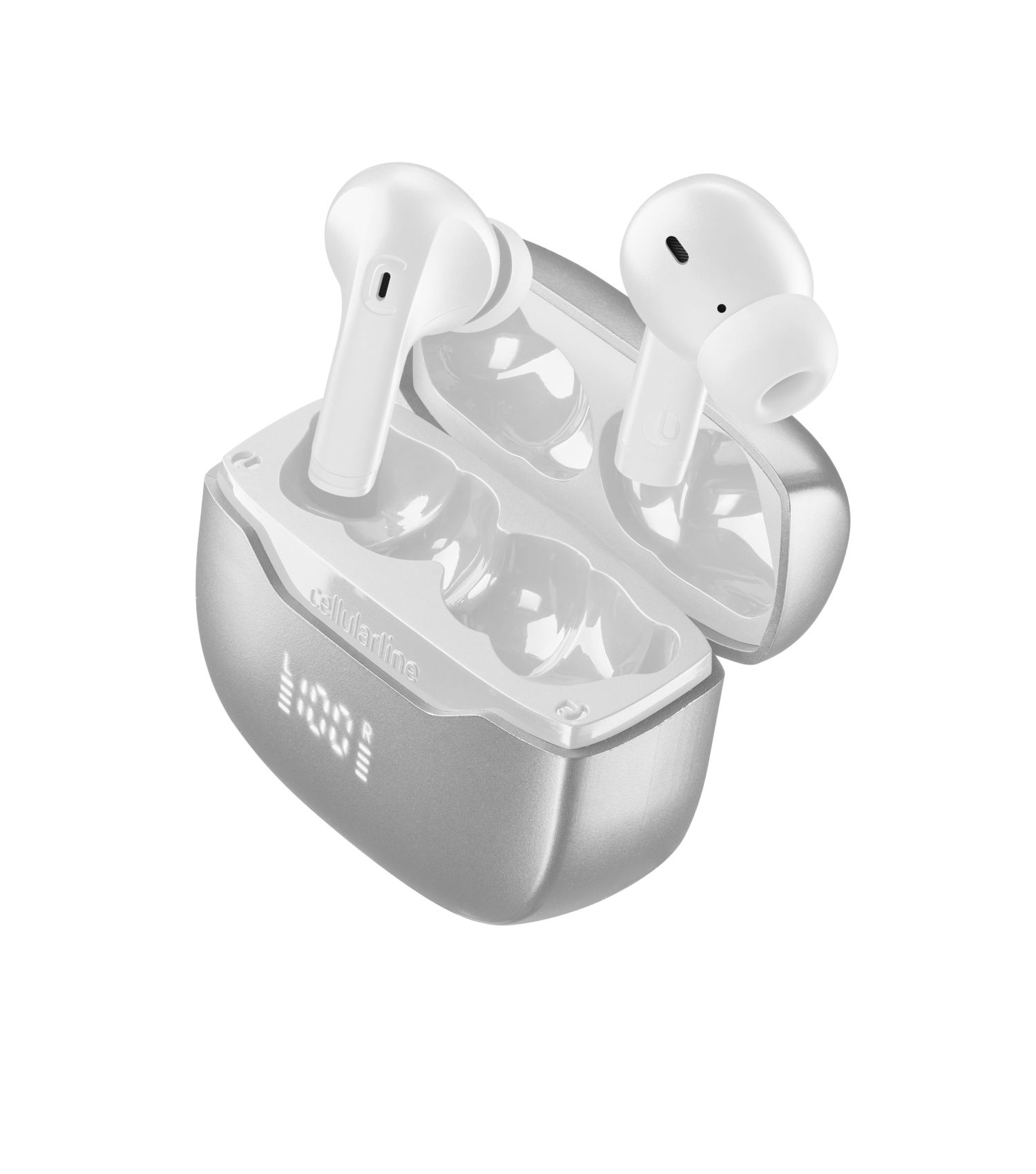 CELLULAR LINE BTKEYPROTWSW AURICOLARE BT TWS KEY PRO UNIV. BIANCO AURICOLARI SENZA FILO TELEFONIA - immagine 3