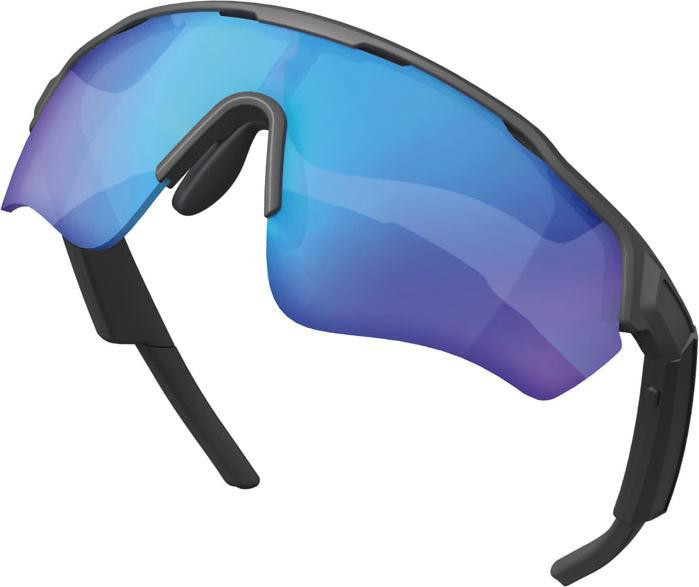 SBS MHEARGLASSSPORTK Occhiali Sportivi Wireless Musica Chiamate IPX5 Nero