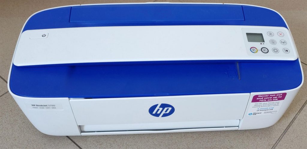 HP DeskJet 3760 Blu Stampante Multifunzione Wi-Fi